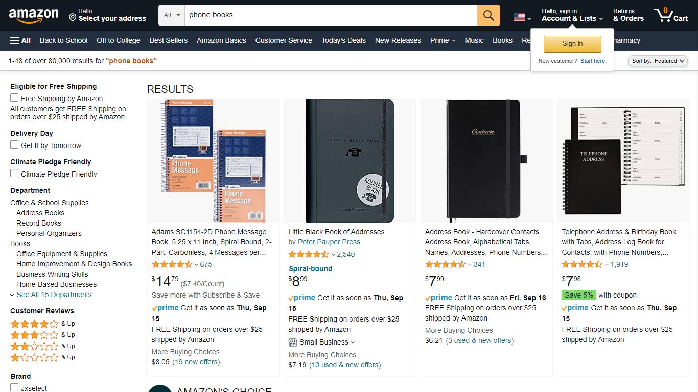 Amazon.com: phone books